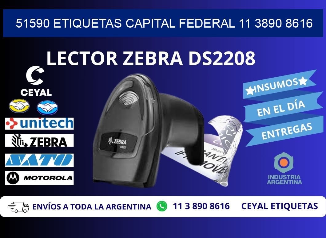 51590 ETIQUETAS CAPITAL FEDERAL 11 3890 8616