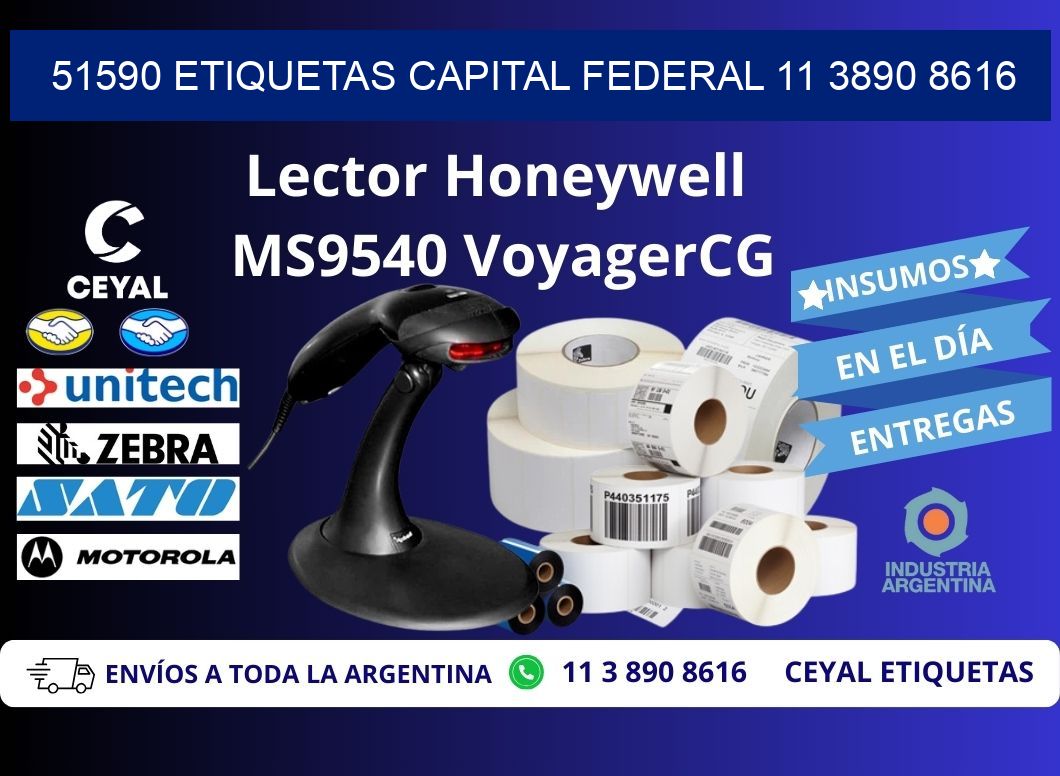 51590 ETIQUETAS CAPITAL FEDERAL 11 3890 8616