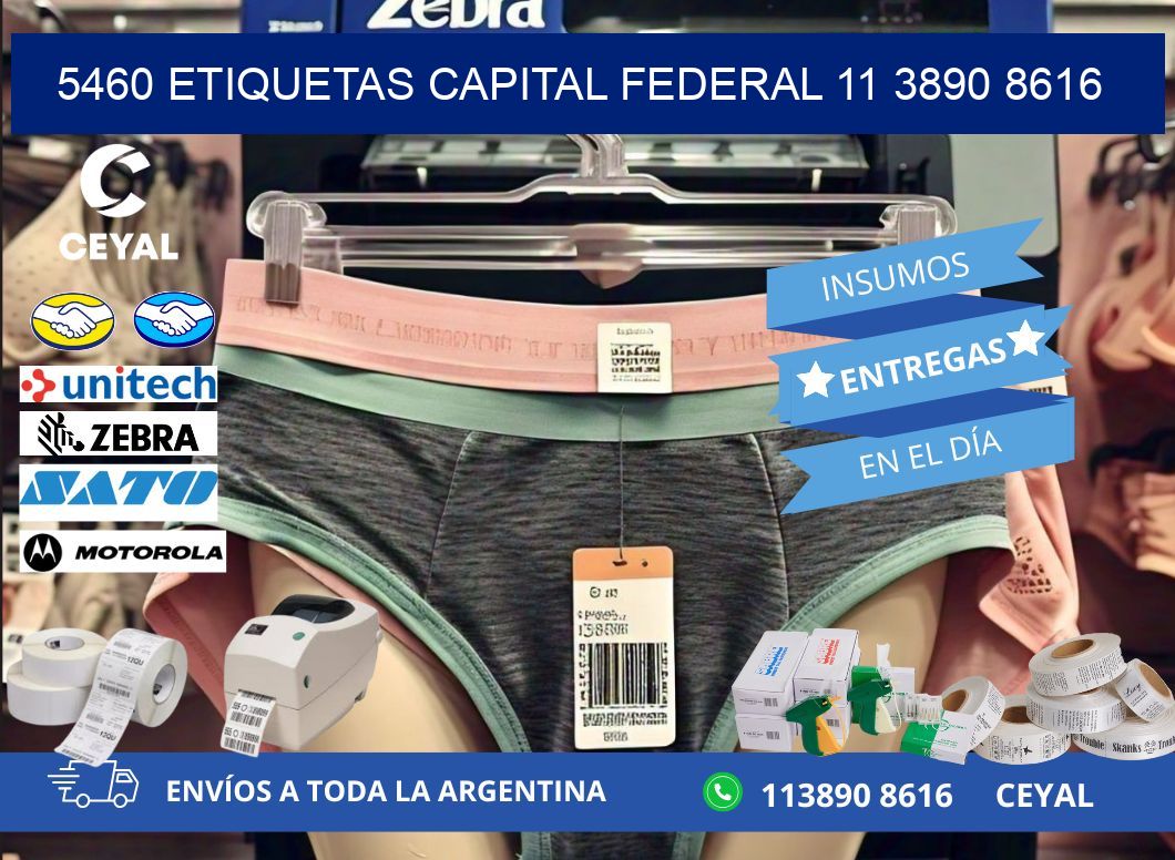 5460 ETIQUETAS CAPITAL FEDERAL 11 3890 8616