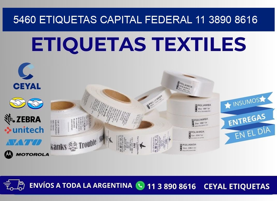 5460 ETIQUETAS CAPITAL FEDERAL 11 3890 8616