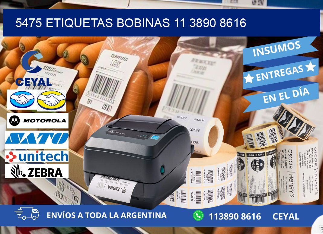 5475 ETIQUETAS BOBINAS 11 3890 8616