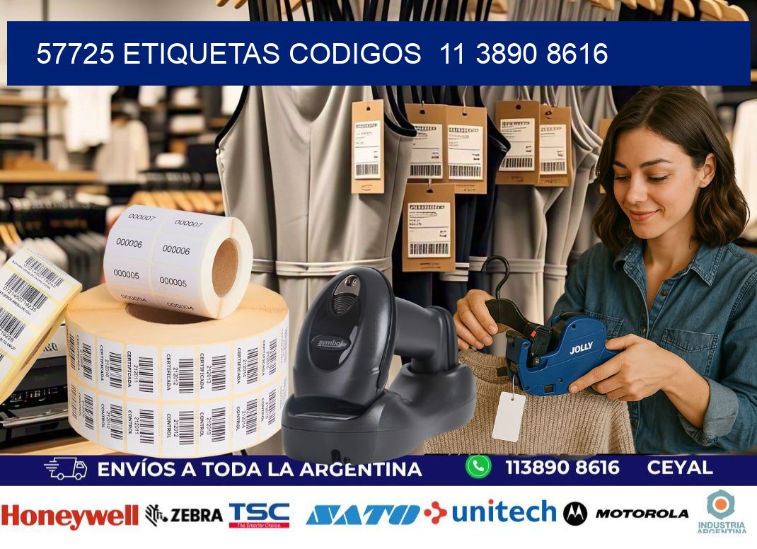 57725 ETIQUETAS CODIGOS  11 3890 8616