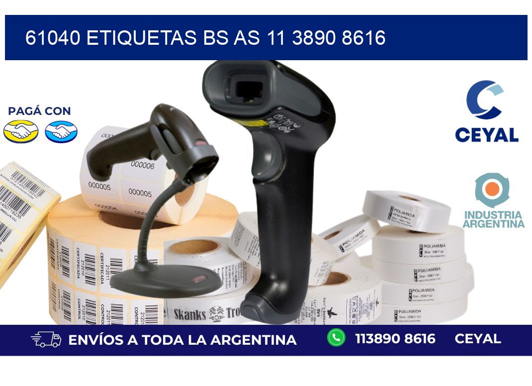 61040 ETIQUETAS BS AS 11 3890 8616