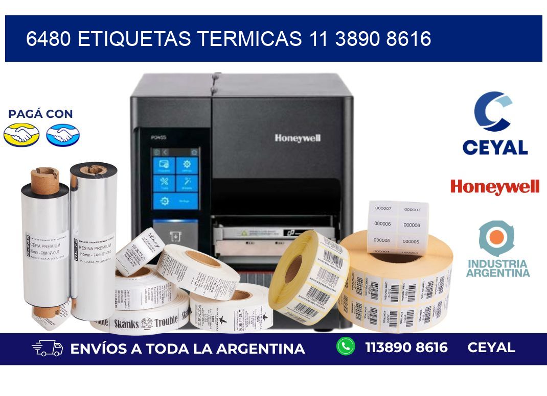 6480 ETIQUETAS TERMICAS 11 3890 8616