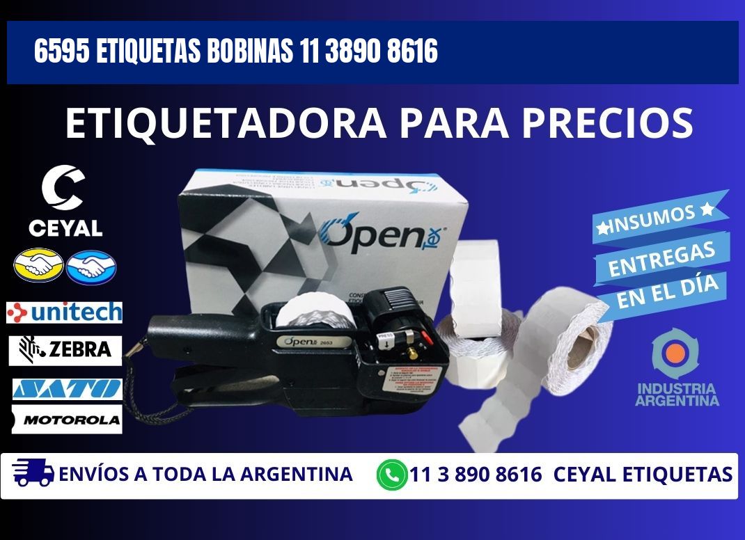 6595 ETIQUETAS BOBINAS 11 3890 8616