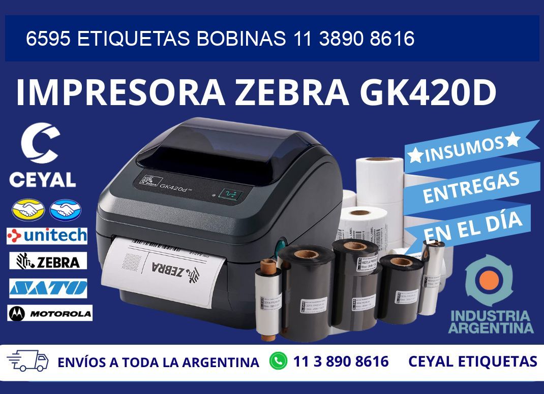 6595 ETIQUETAS BOBINAS 11 3890 8616
