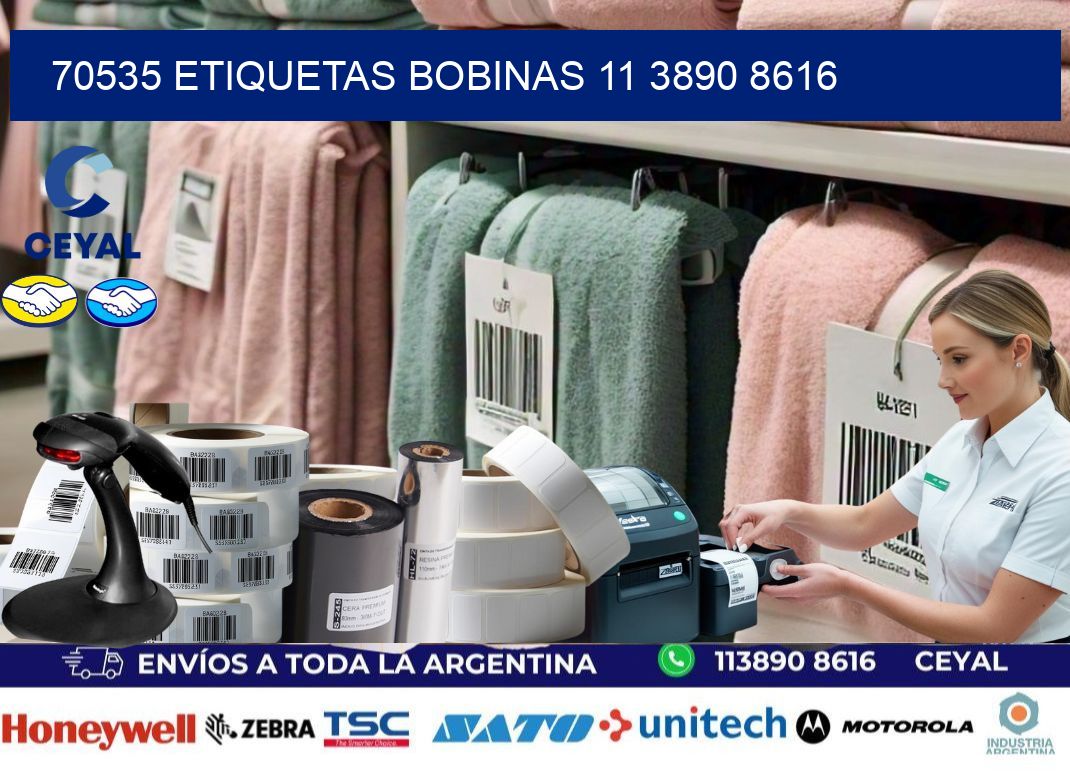 70535 ETIQUETAS BOBINAS 11 3890 8616