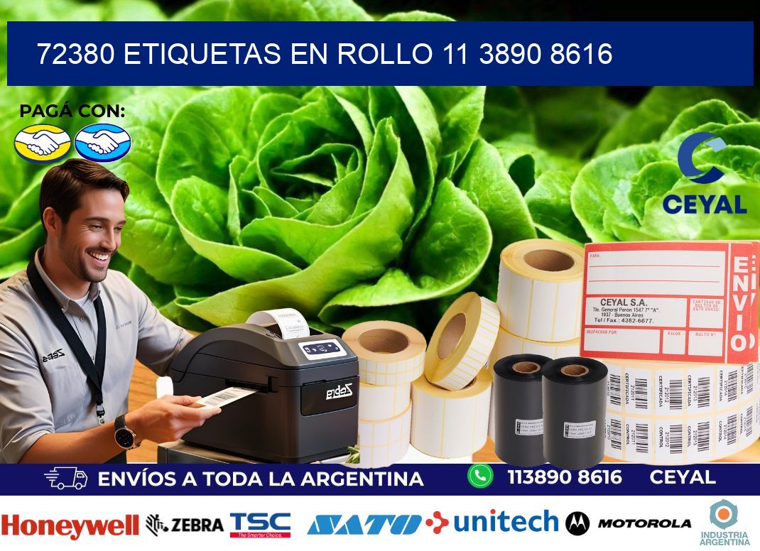 72380 ETIQUETAS EN ROLLO 11 3890 8616