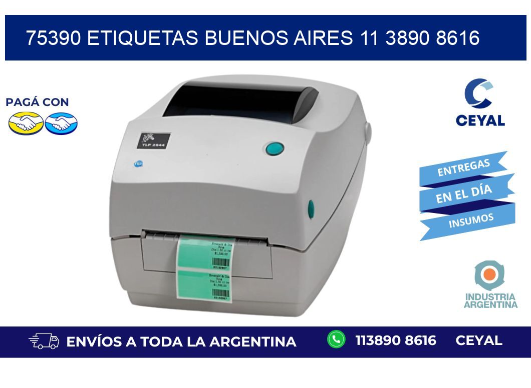 75390 ETIQUETAS BUENOS AIRES 11 3890 8616
