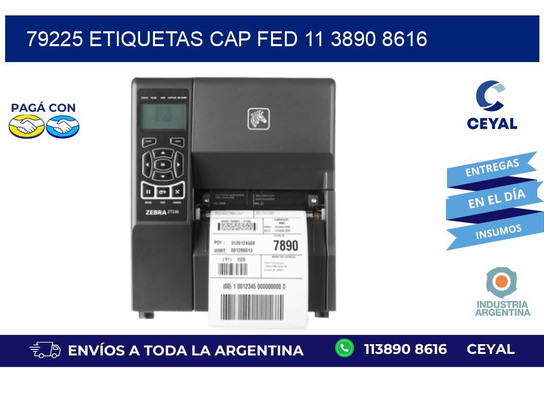79225 ETIQUETAS CAP FED 11 3890 8616