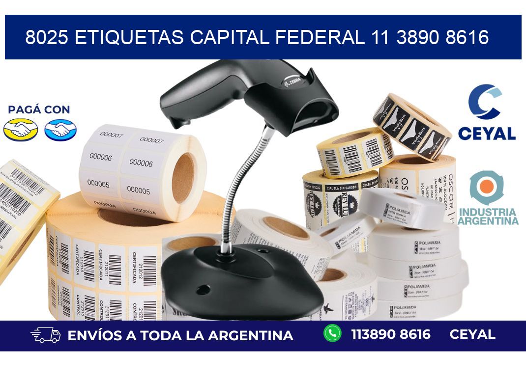 8025 ETIQUETAS CAPITAL FEDERAL 11 3890 8616