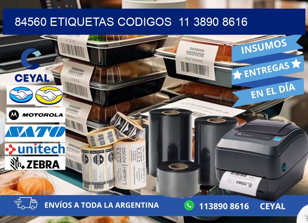 84560 ETIQUETAS CODIGOS  11 3890 8616