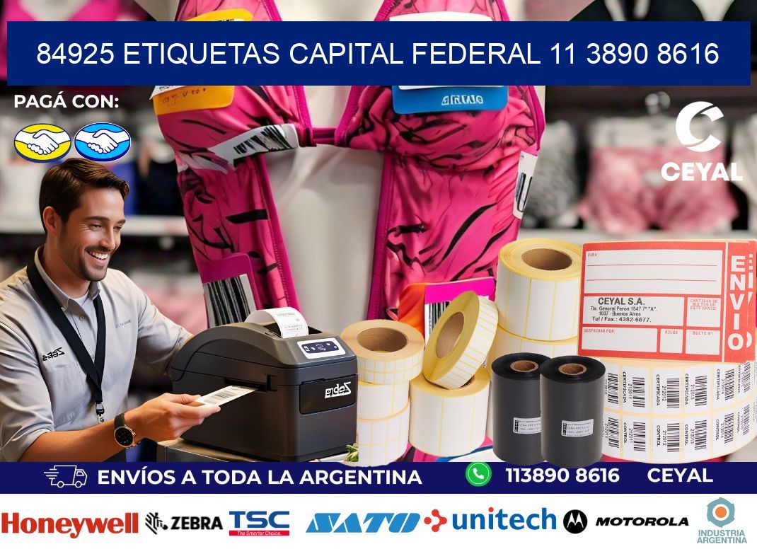 84925 ETIQUETAS CAPITAL FEDERAL 11 3890 8616