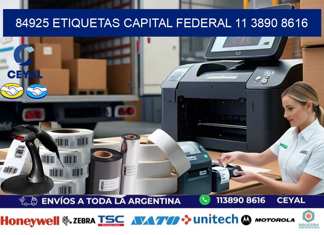 84925 ETIQUETAS CAPITAL FEDERAL 11 3890 8616