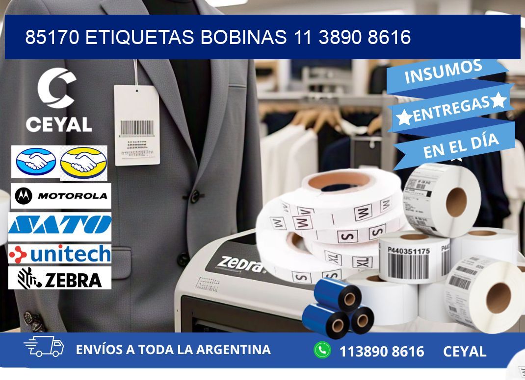 85170 ETIQUETAS BOBINAS 11 3890 8616