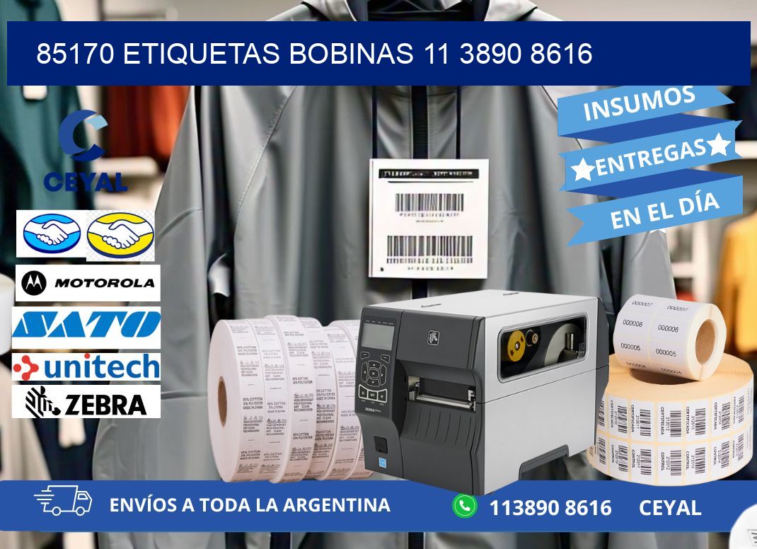 85170 ETIQUETAS BOBINAS 11 3890 8616