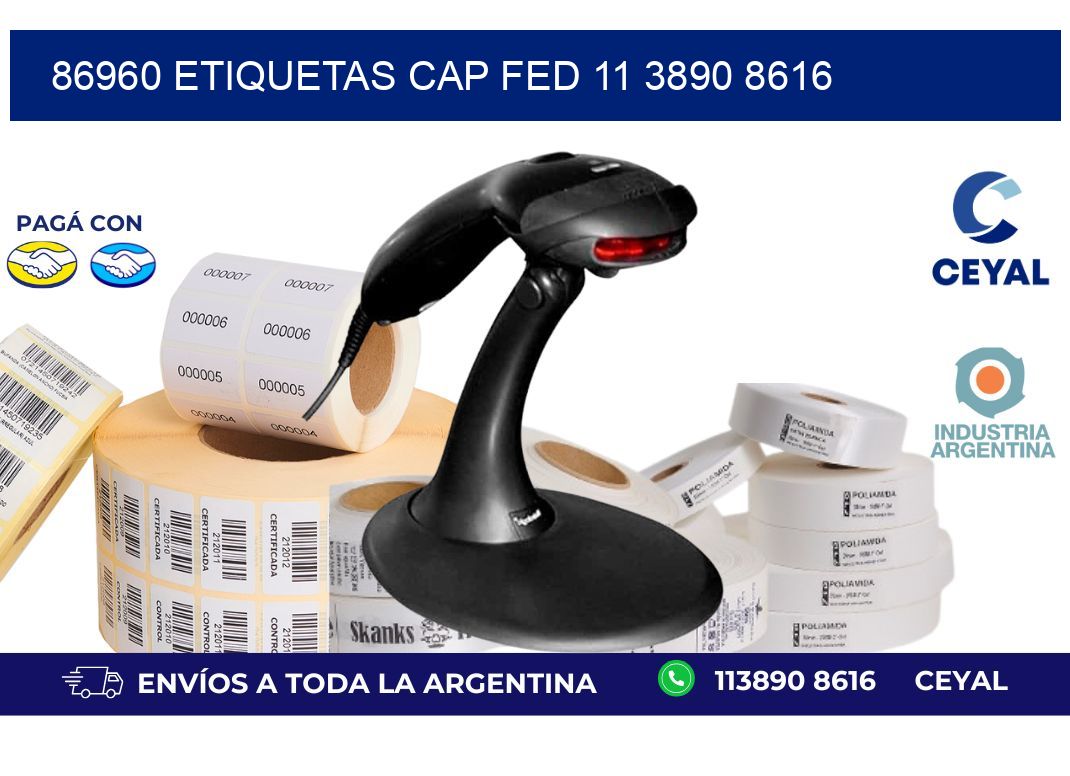 86960 ETIQUETAS CAP FED 11 3890 8616