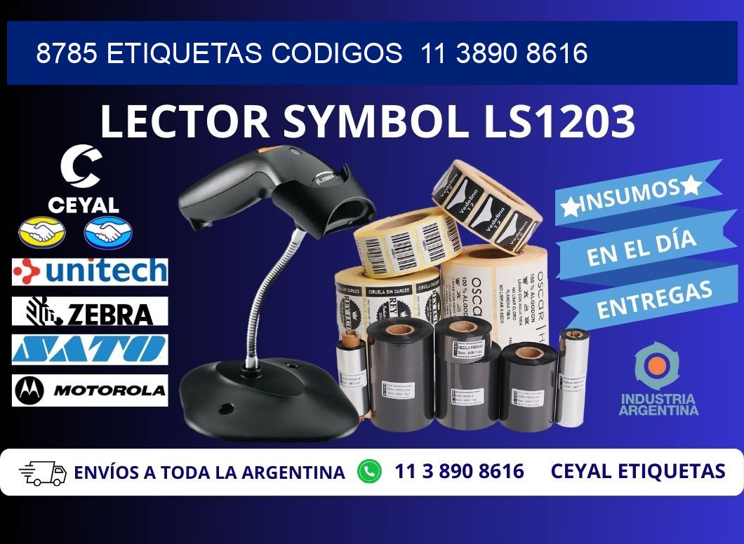 8785 ETIQUETAS CODIGOS  11 3890 8616