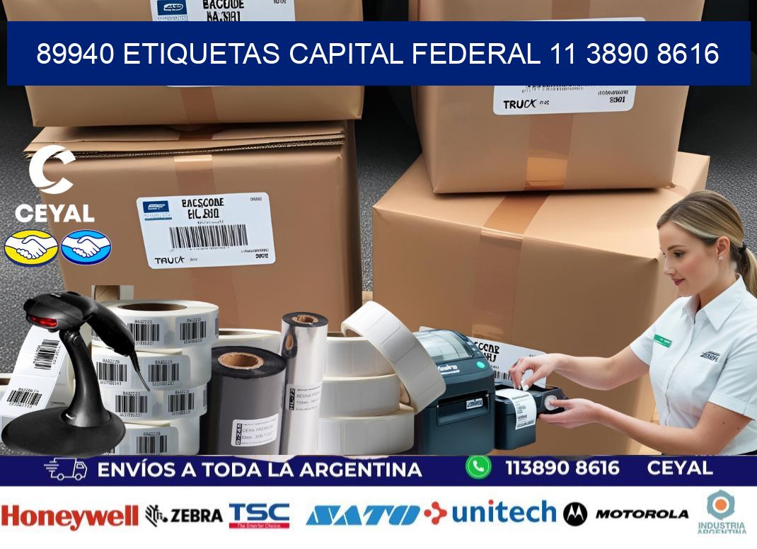 89940 ETIQUETAS CAPITAL FEDERAL 11 3890 8616