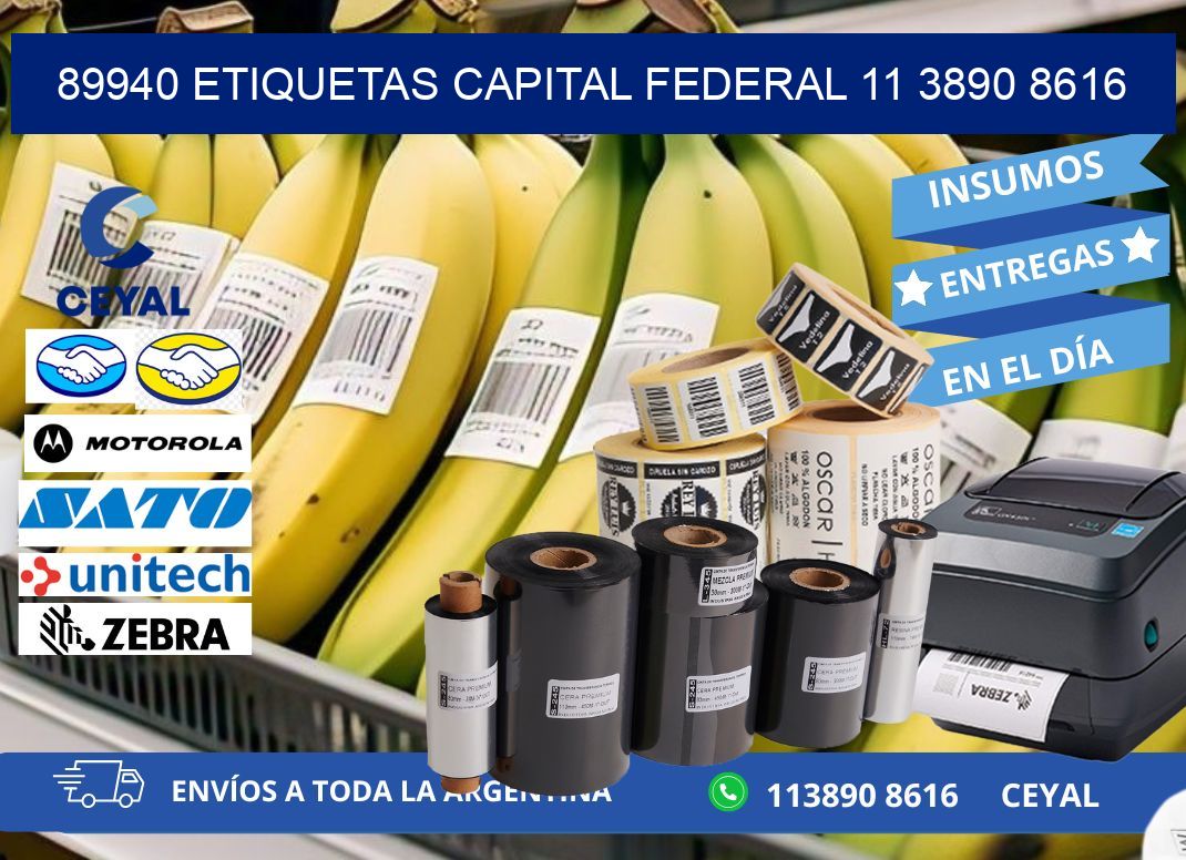 89940 ETIQUETAS CAPITAL FEDERAL 11 3890 8616