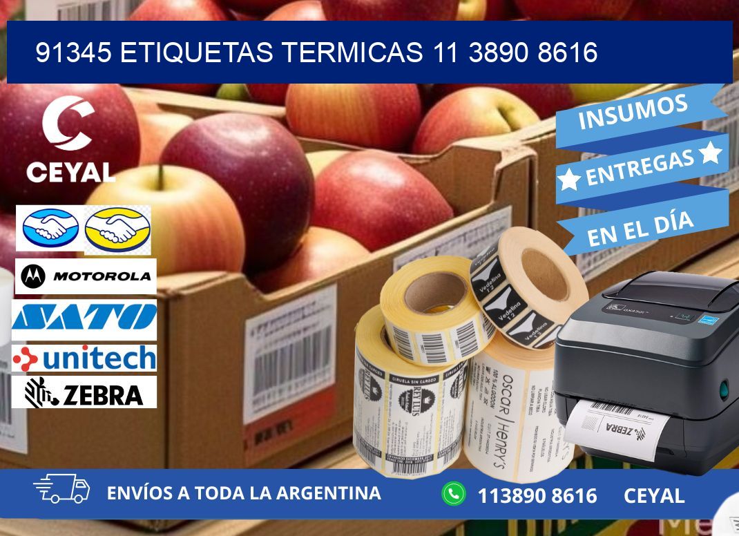 91345 ETIQUETAS TERMICAS 11 3890 8616