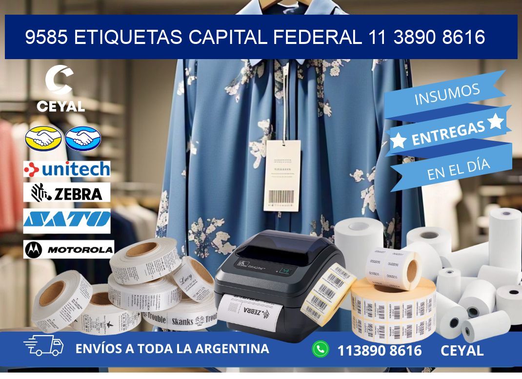 9585 ETIQUETAS CAPITAL FEDERAL 11 3890 8616