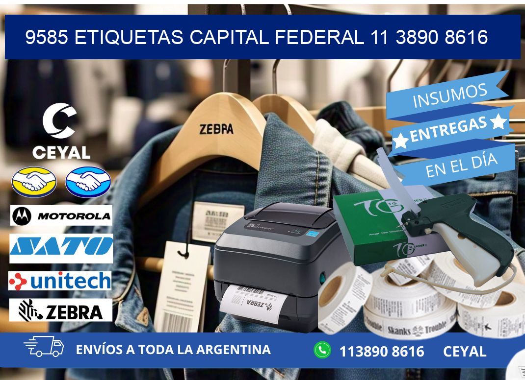 9585 ETIQUETAS CAPITAL FEDERAL 11 3890 8616