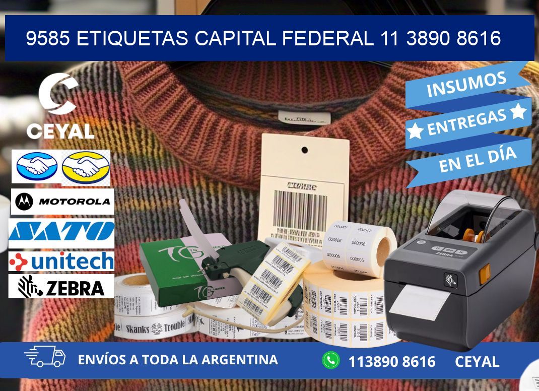 9585 ETIQUETAS CAPITAL FEDERAL 11 3890 8616