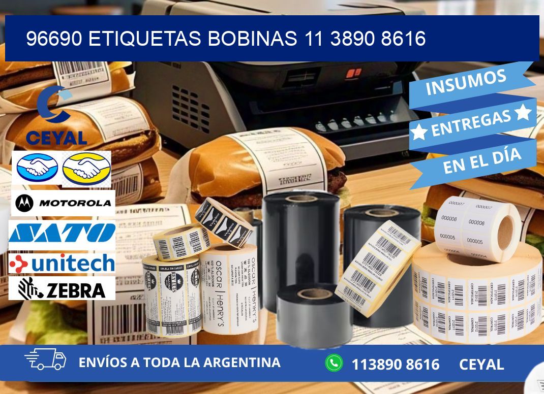 96690 ETIQUETAS BOBINAS 11 3890 8616