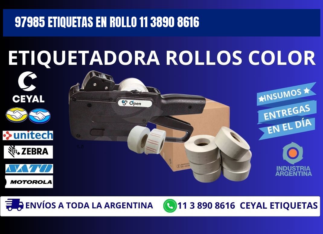 97985 ETIQUETAS EN ROLLO 11 3890 8616