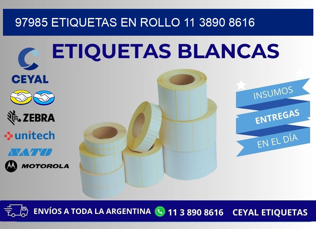 97985 ETIQUETAS EN ROLLO 11 3890 8616