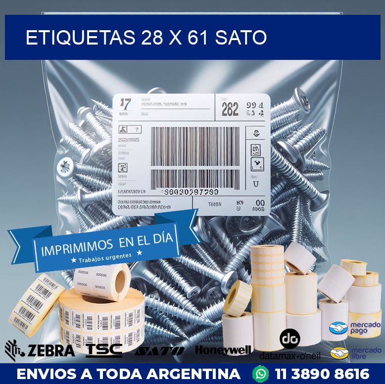 ETIQUETAS 28 x 61 SATO