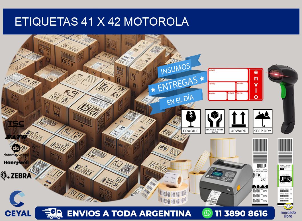 ETIQUETAS 41 x 42 MOTOROLA