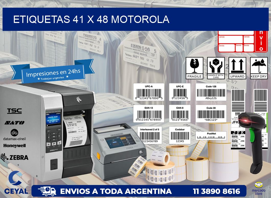 ETIQUETAS 41 x 48 MOTOROLA