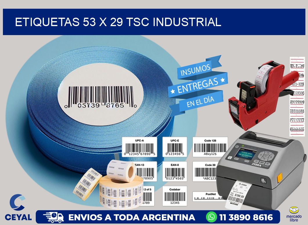 ETIQUETAS 53 x 29 TSC INDUSTRIAL