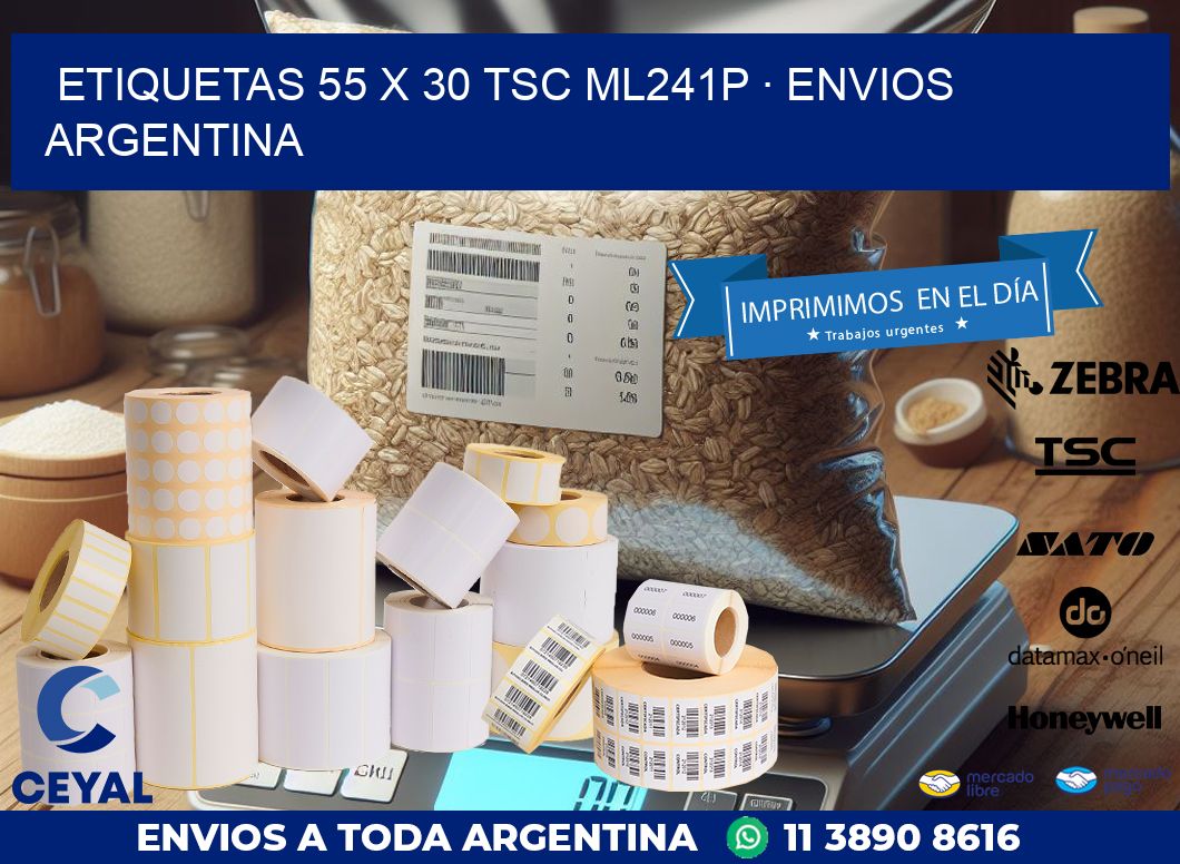 ETIQUETAS 55 x 30 TSC ML241P · ENVIOS ARGENTINA