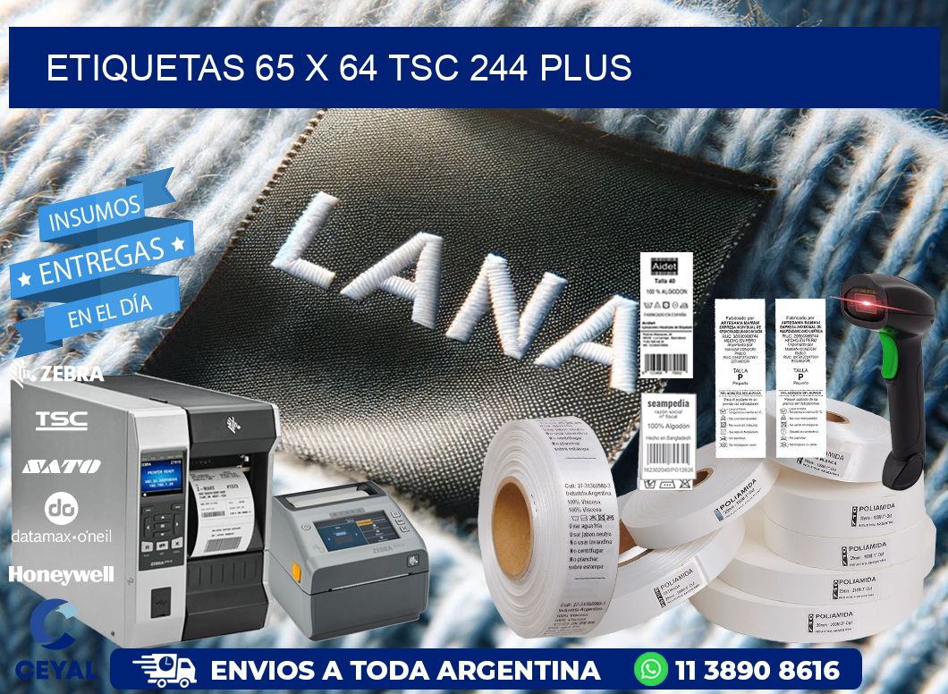 ETIQUETAS 65 x 64 TSC 244 PLUS