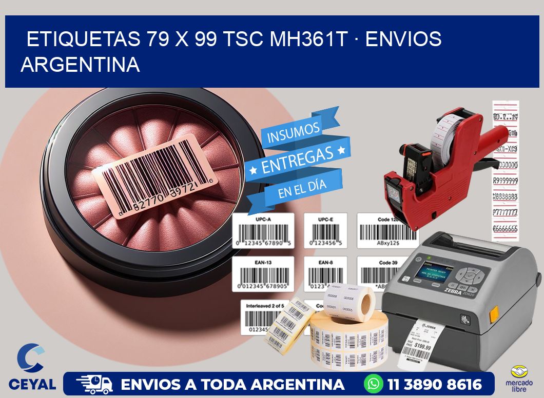 ETIQUETAS 79 x 99 TSC MH361T · ENVIOS ARGENTINA