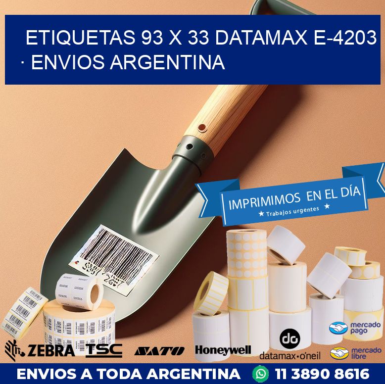 ETIQUETAS 93 x 33 DATAMAX E-4203 · ENVIOS ARGENTINA