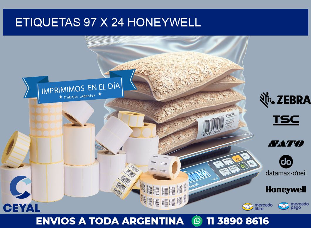 ETIQUETAS 97 x 24 HONEYWELL