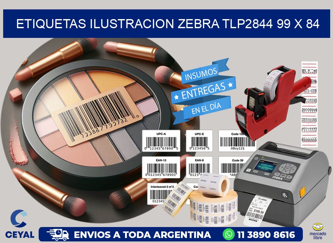 ETIQUETAS ILUSTRACION ZEBRA TLP2844 99 x 84