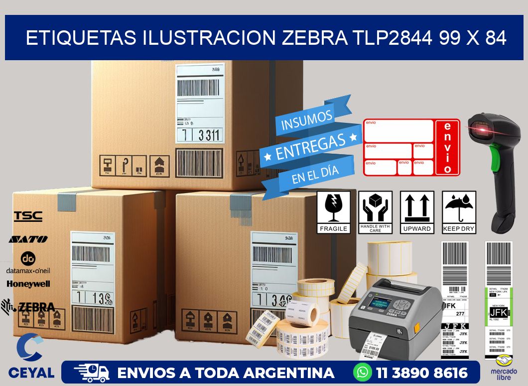 ETIQUETAS ILUSTRACION ZEBRA TLP2844 99 x 84