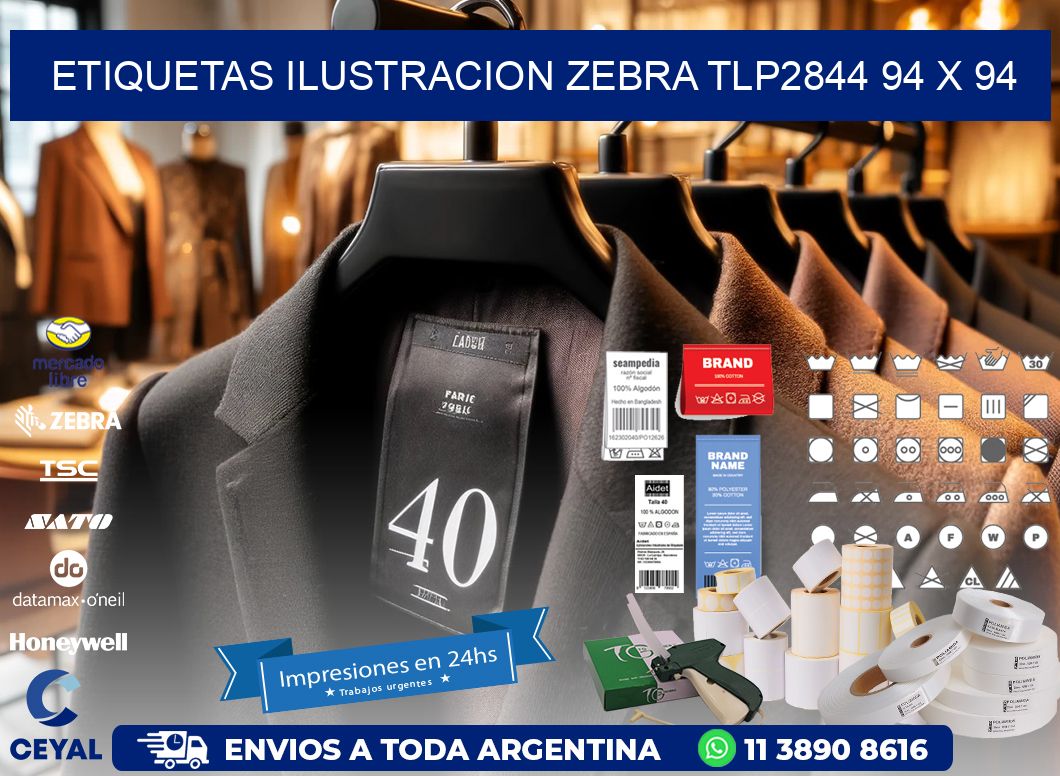 ETIQUETAS ILUSTRACION ZEBRA TLP2844 94 x 94