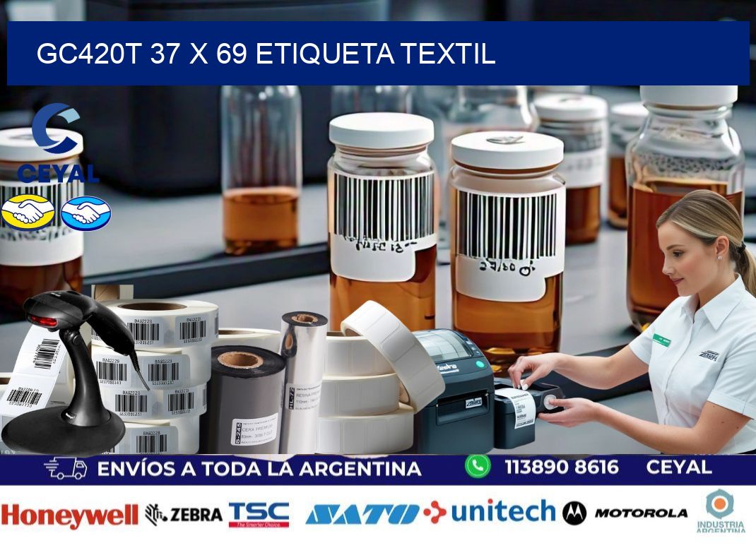 GC420T 37 x 69 ETIQUETA TEXTIL