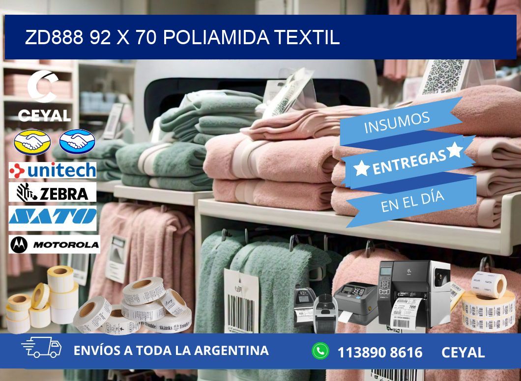 ZD888 92 x 70 POLIAMIDA TEXTIL