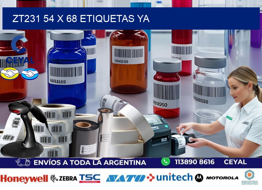 ZT231 54 x 68 ETIQUETAS YA