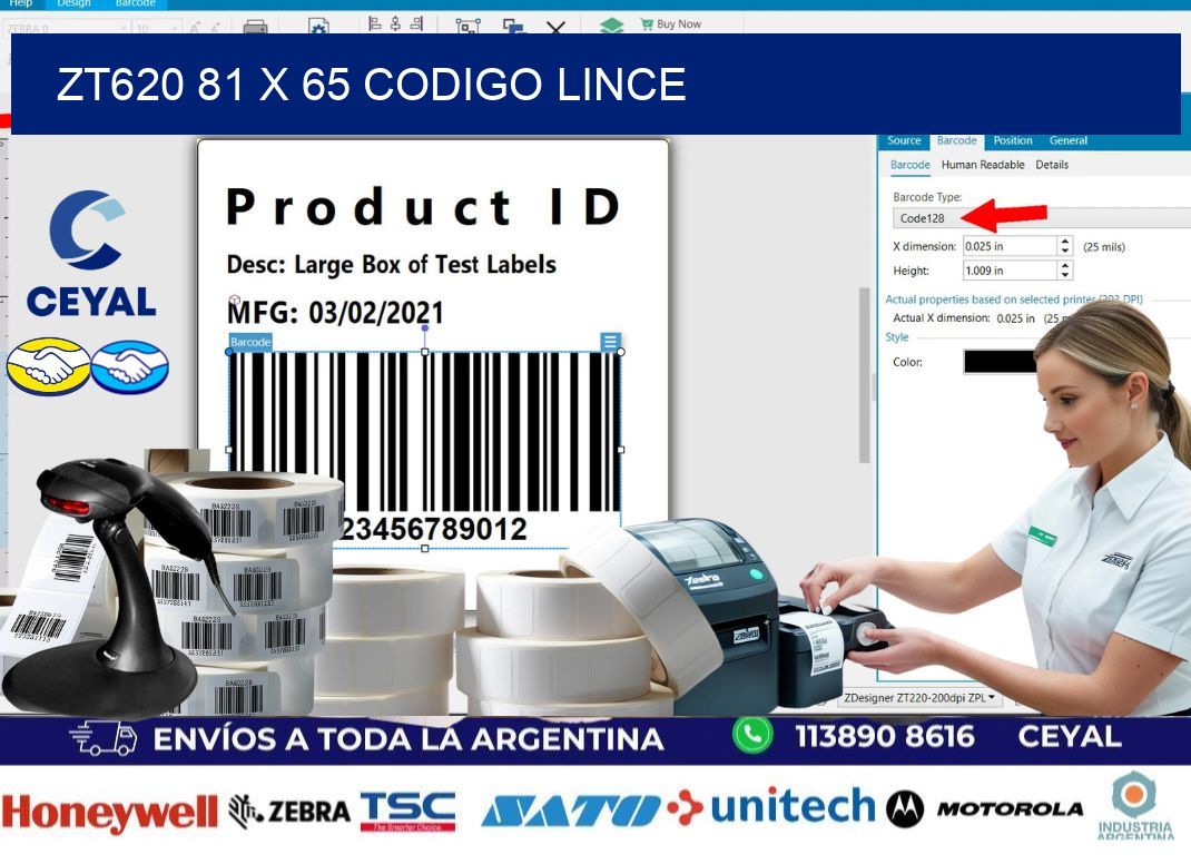 ZT620 81 x 65 CODIGO LINCE