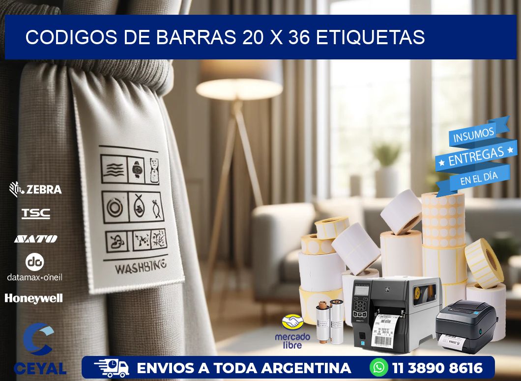 codigos de barras 20 x 36 etiquetas