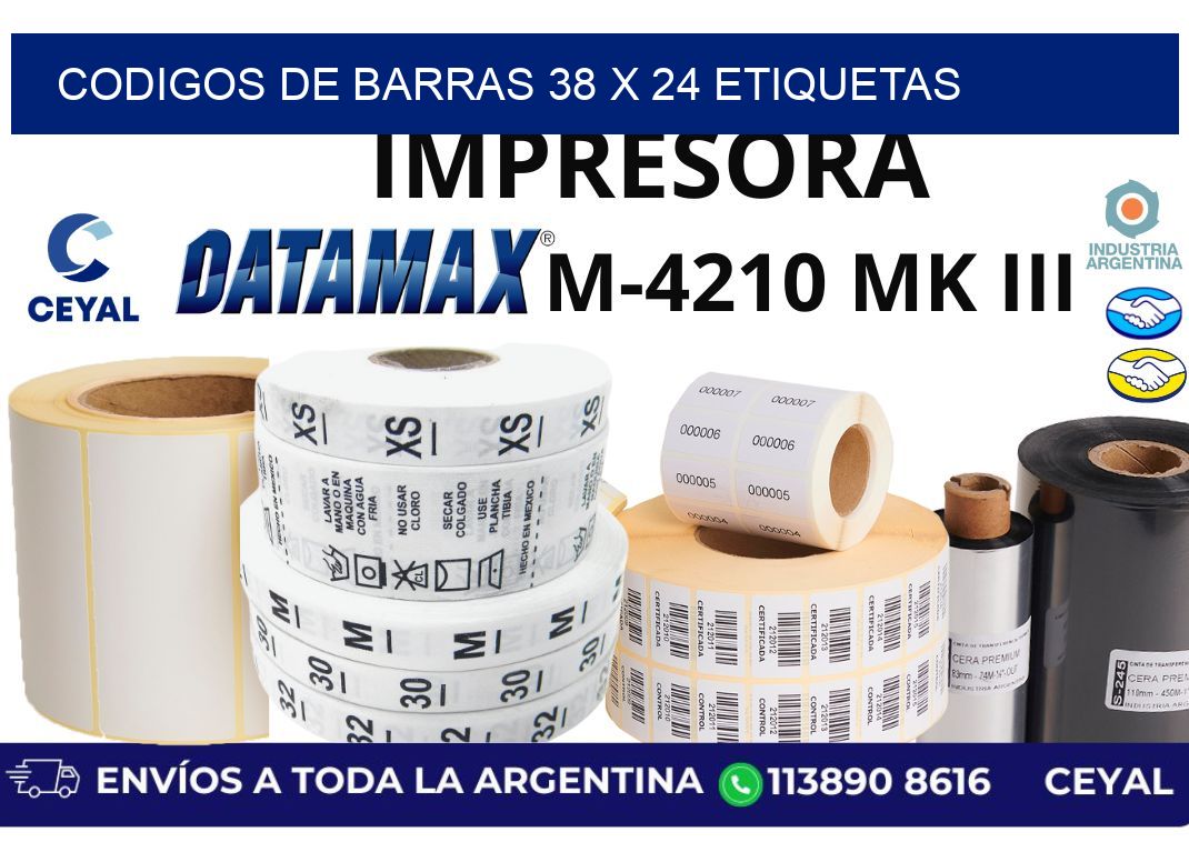 codigos de barras 38 x 24 etiquetas