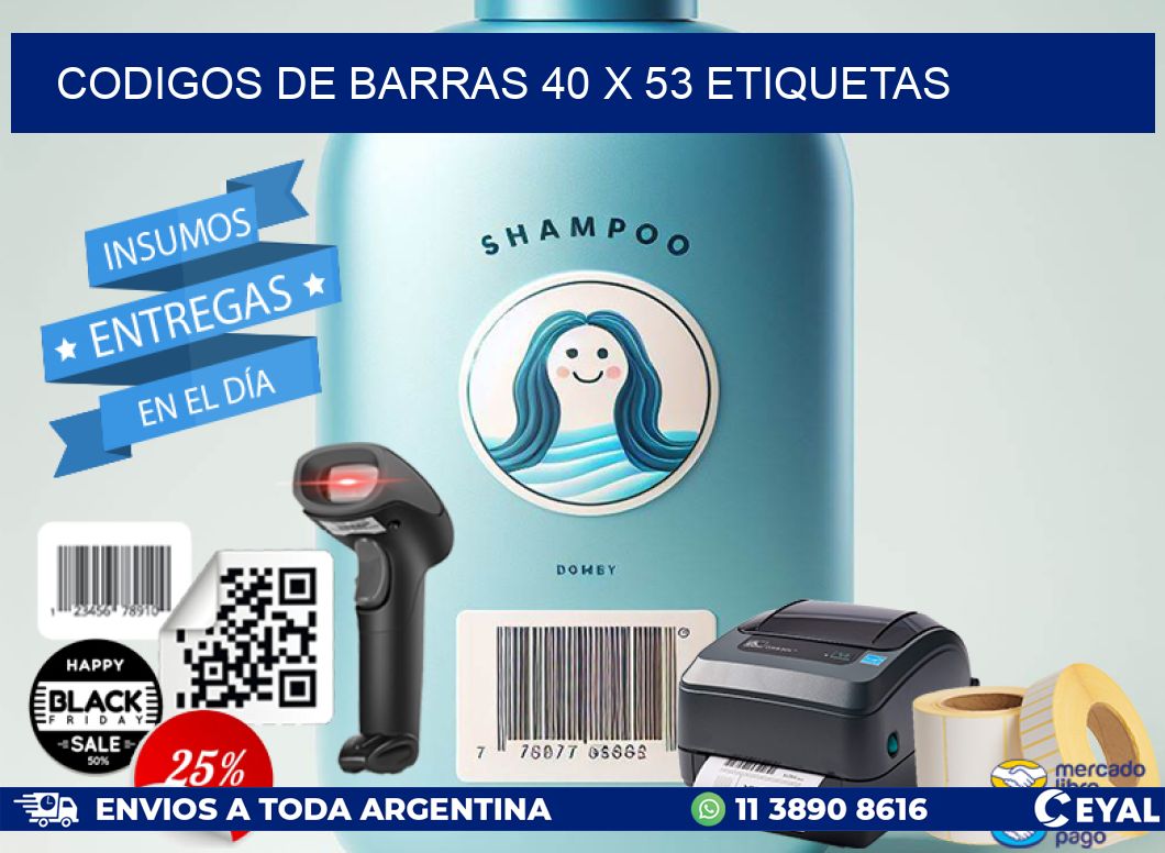 codigos de barras 40 x 53 etiquetas